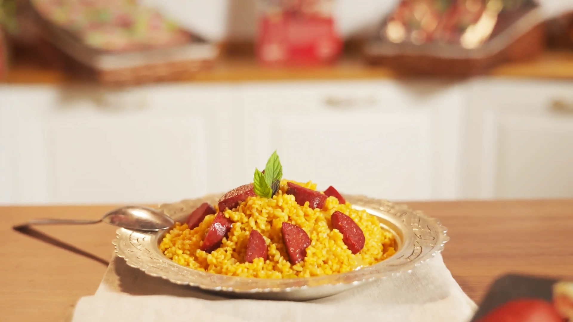 Sucuklu Bulgur Pilavı
